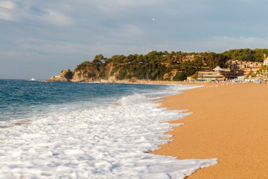 Beach Lloret de Mar Costa Brava İspanya.