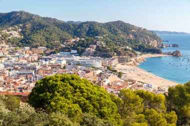 Tossa de mar, costa brava, İspanya.