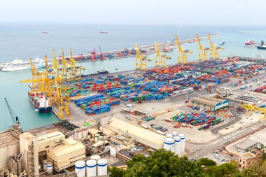 Barcelona. Kargo bağlantı noktası.