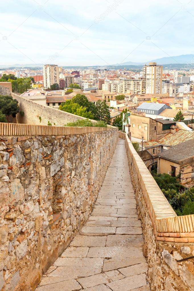 Girona. The fortress wall.