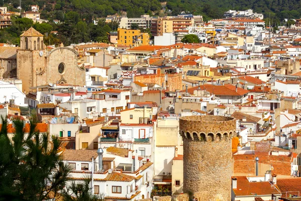 Tossa de Mar. Vista de la ciudad desde arriba . — Foto de Stock