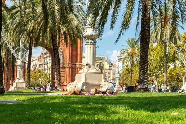 Barcelona. Łuk Triumfalny. — Zdjęcie stockowe