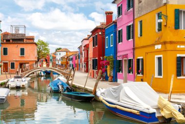 Burano Adası. İtalya.