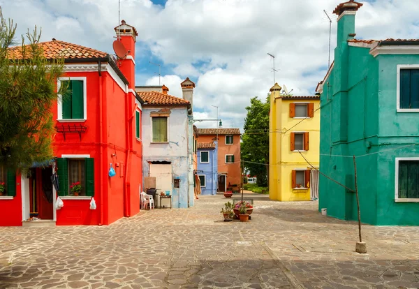 La isla de Burano. Italia . — Foto de Stock