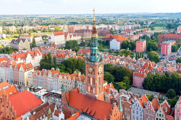 Gdansk. Bovenaanzicht. — Stockfoto