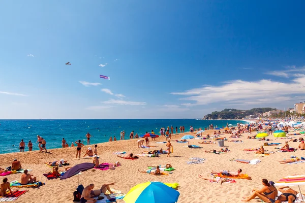 Lloret de mar. City Beach. — Stock Photo, Image