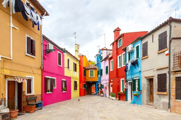 La isla de Burano. Italia . — Foto de Stock