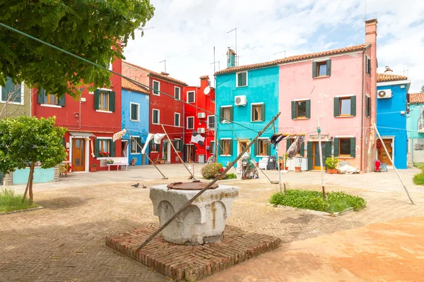 La isla de Burano. Italia . — Foto de Stock