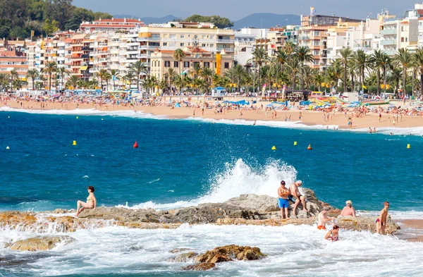 Lloret de Mar. City Beach. — Foto de Stock