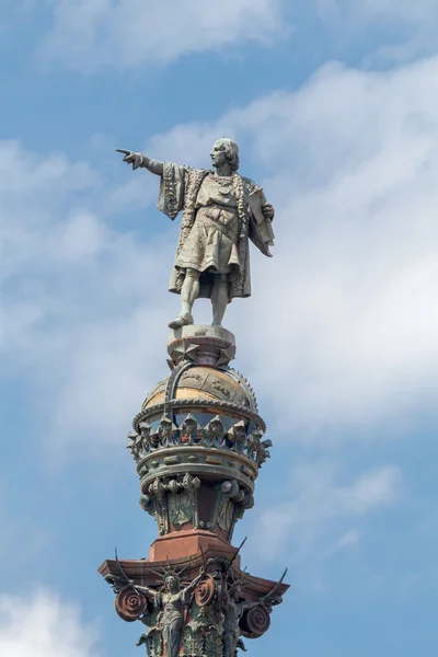 Barselona. anıt christopher columbus. — Stok fotoğraf