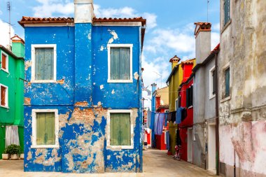 Burano Adası. İtalya.