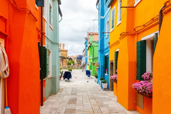 La isla de Burano. Italia . — Foto de Stock