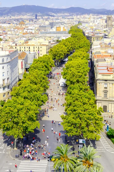 Barcelona. Ramblas Boulevard . — Foto de Stock