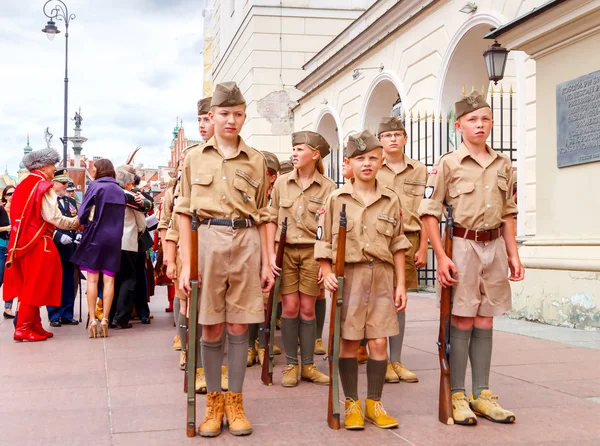 Warsaw. Costume show at the Royal Route. — Stock Photo, Image