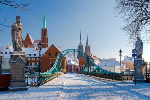 Wroclaw. Tumski brug. — Stockfoto