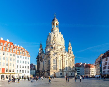 Dresden. Frauenkirche Kilisesi.