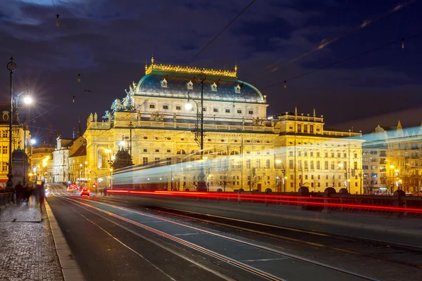 Praga. Teatro Nacional . —  Fotos de Stock