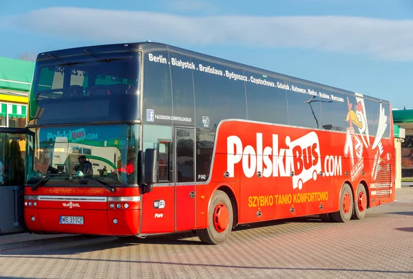 Varsovia. Autobús Polonia . — Foto de Stock