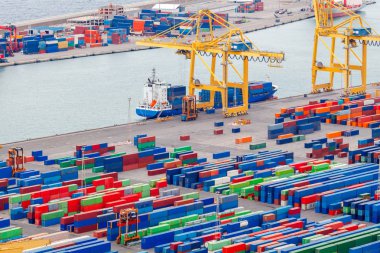 Barcelona. Kargo bağlantı noktası.