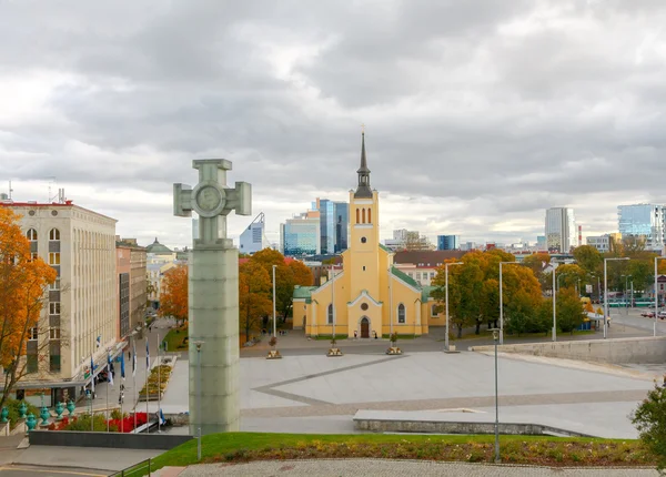 Tallinn. Piazza della libertà . — Foto Stock