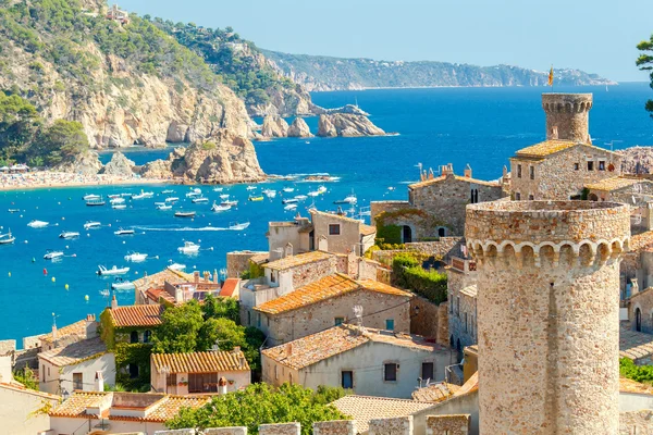 Tossa de mar, costa brava, İspanya.
