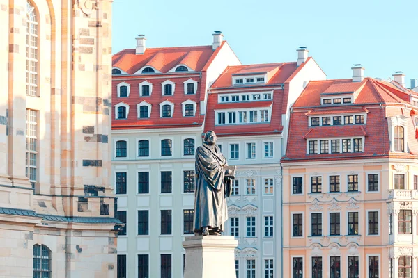 Дрезден. Памятник Мартину Лютеру . — стоковое фото