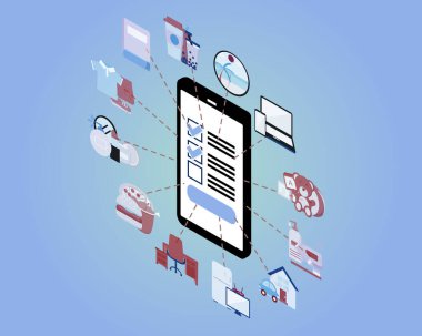 çevrimiçi platform vektöründen çevrimiçi sıralama