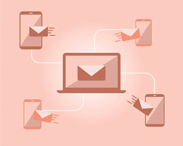 Email Marketing Για Πωλήσεις Και Μάρκετινγκ Διάνυσμα — Διανυσματικό Αρχείο