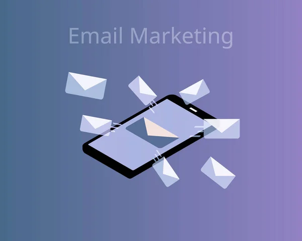 Email Marketing Groupe Cible Vecteur — Image vectorielle
