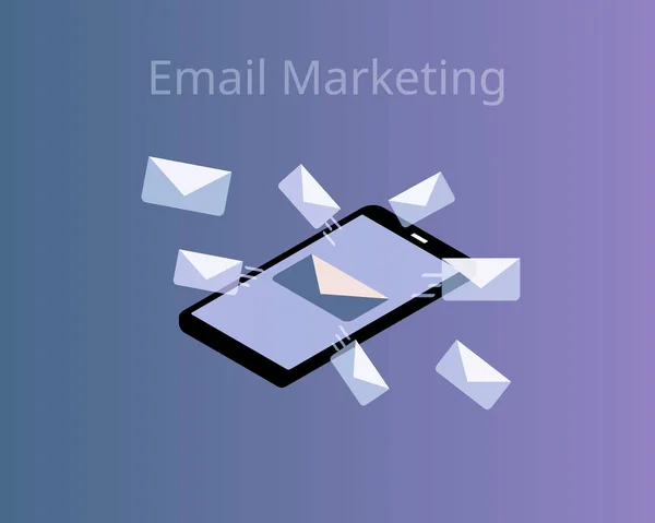 Email Marketing Vector Grupo Objetivo — Archivo Imágenes Vectoriales