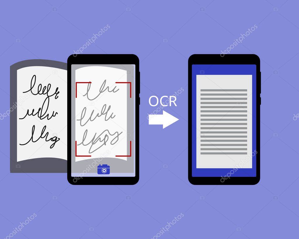 Optical Character Recognition (OCR) application  to convert handwritten to text vector