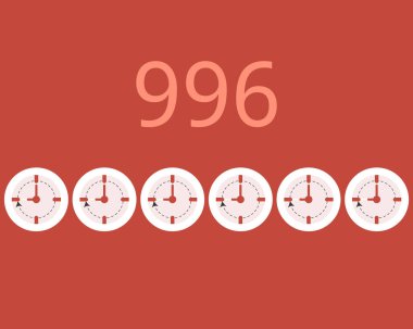 Çin vektöründe 996 çalışma saati sistemi