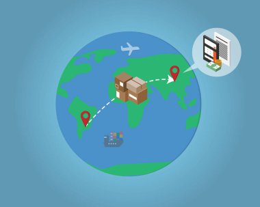 Gümrük izninin ödenmesi için tüm görev ve vergileri hesaplamak üzere nakliye veya nakliye için gümrük vergisi