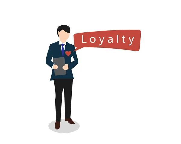 Mitarbeiterloyalität Aufbauen Damit Mitarbeiter Engagement Spüren Und Länger Unternehmen Bleiben — Stockvektor