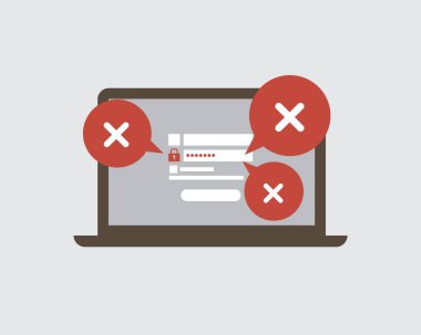 Giriş yapmak için şifrenizi unuttuğunuz için birçok kez yanlış parola yazın