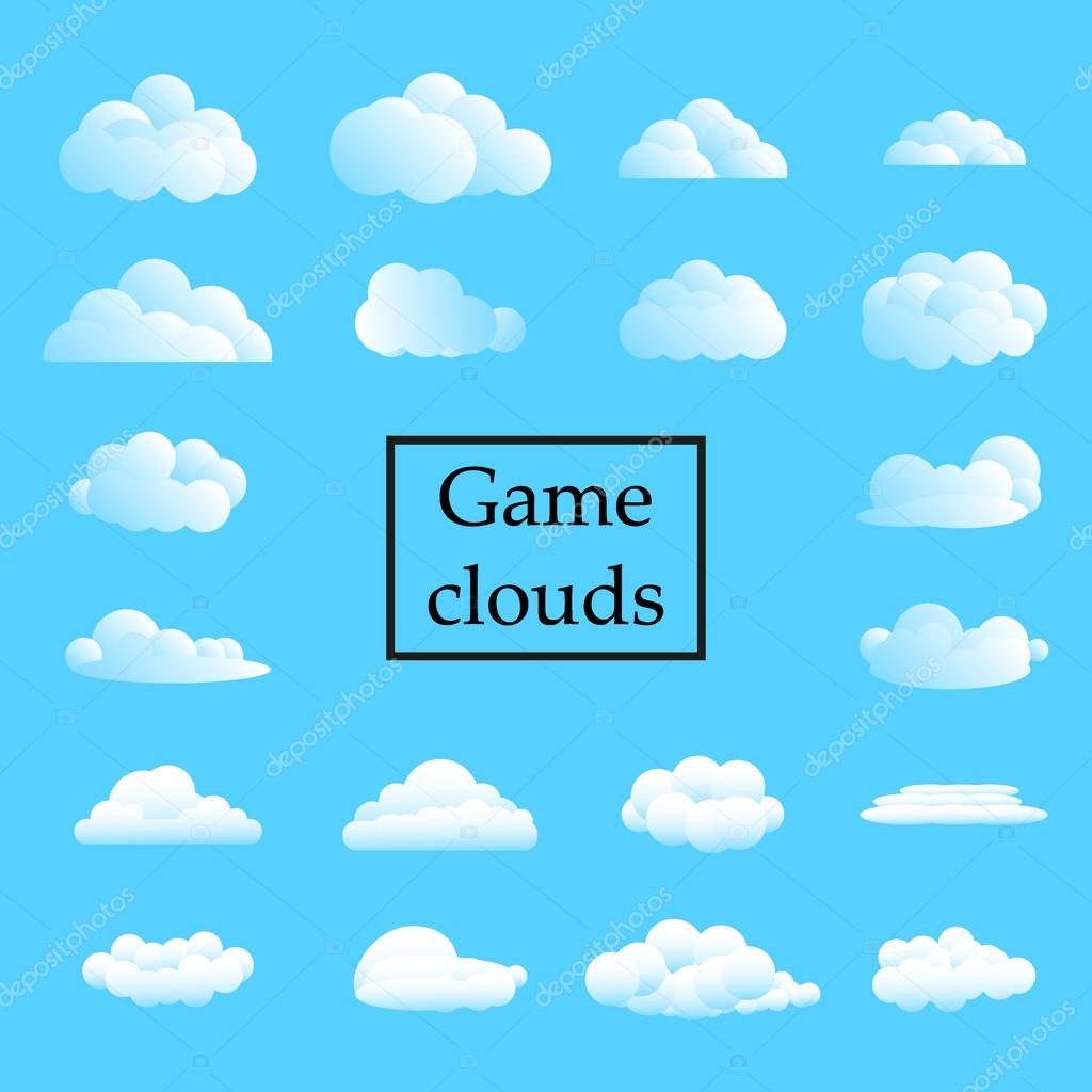Clouds. Cloud vector. Cloud Icon Vector. Cloudy sky. Clouds blue sky. Cloud background. Clouds lightning. Cloudscape. Clouds sky. Clouds isolated. Cloud set. Weather Sky Sky cloud Sky background
