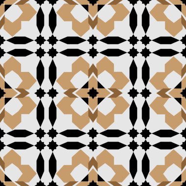 Dekoratif yuvarlak Fas seamless modeli. geleneksel süsleme yönlendirmek. oryantal motif. düz. RGB