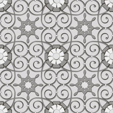 süs Fas seamless modeli. geleneksel süsleme yönlendirmek. oryantal motif. düz. RGB