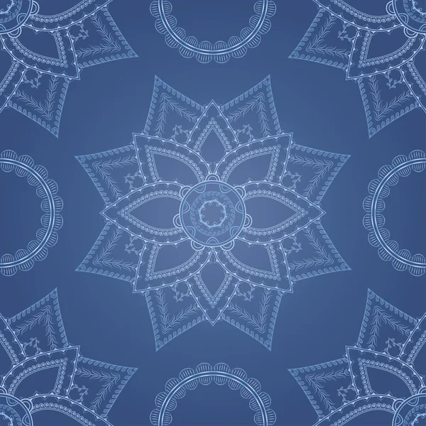 Decoratieve ronde Marokko naadloze patroon. oriënteren traditionele sieraad. Oosterse motif.rgb — Stockvector