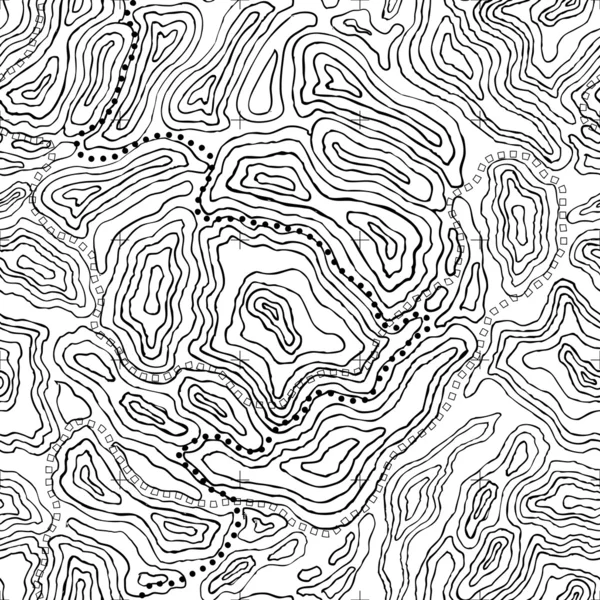 Topography seamless pattern — Stock Vector