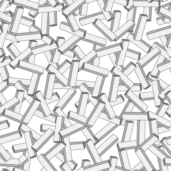 Naadloze patroon geometrische bakstenen — Stockvector