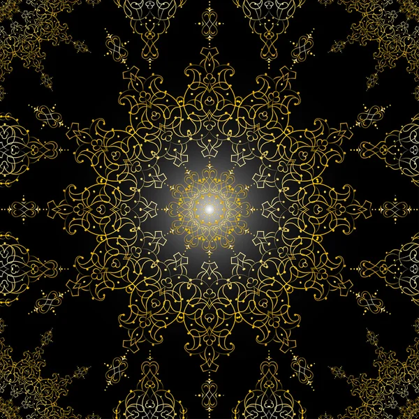 Dekorative runde Marokko nahtlose Muster. Orient traditionellen Ornament. orientalisches Motiv. Gradient rgb — Stockvektor