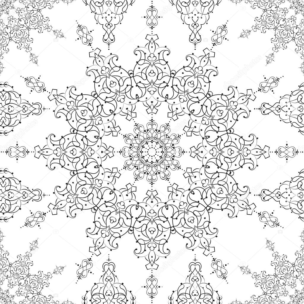 Ornamental morocco seamless pattern. Orient traditional ornament. Oriental motif. Flat. RGB