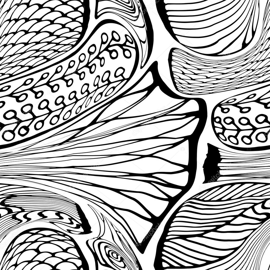 Zentangle seamless pattern