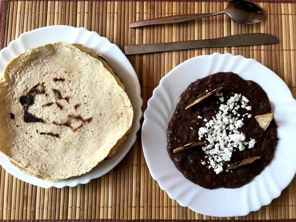 stock image Delicious traditional Mexican food made at home