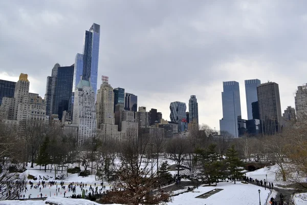 Zima na południe od Central Park — Zdjęcie stockowe