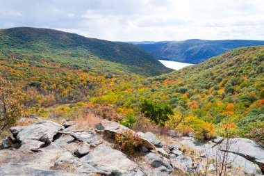 Fall over the Hudson valley clipart