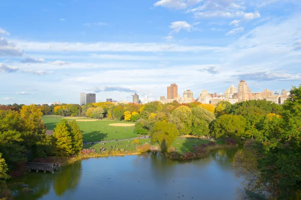 Sturz im Central Park — Stockfoto