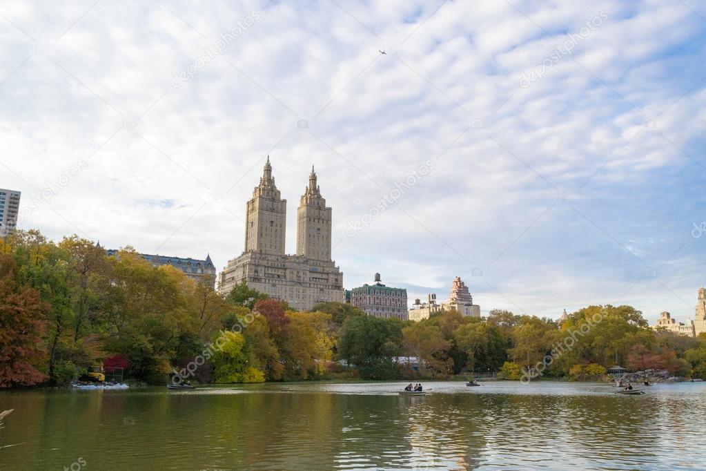 Upper West Side form the Lake in Central Park