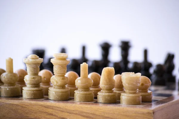 Šachovnici v pravém rohu — Stock fotografie